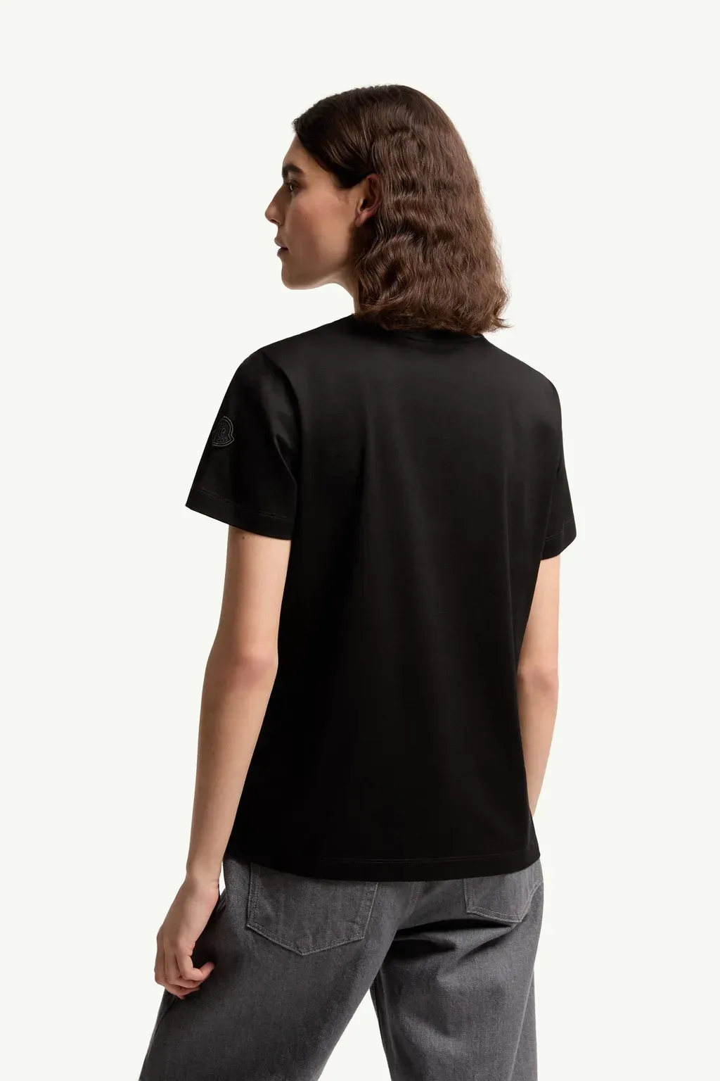 Cotton T-Shirt With Mock Pockets