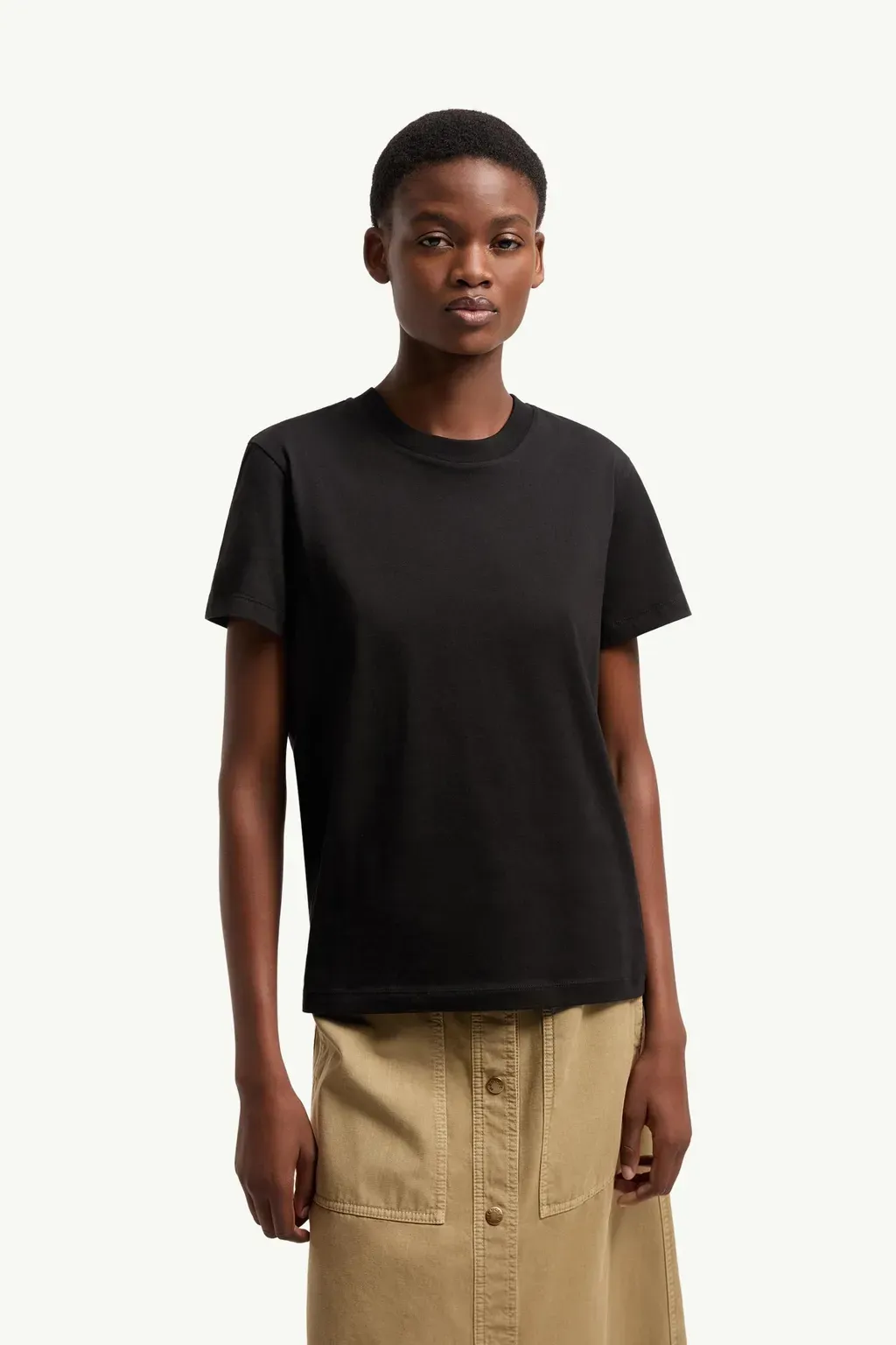 Embroidered Logo Cotton T-Shirt