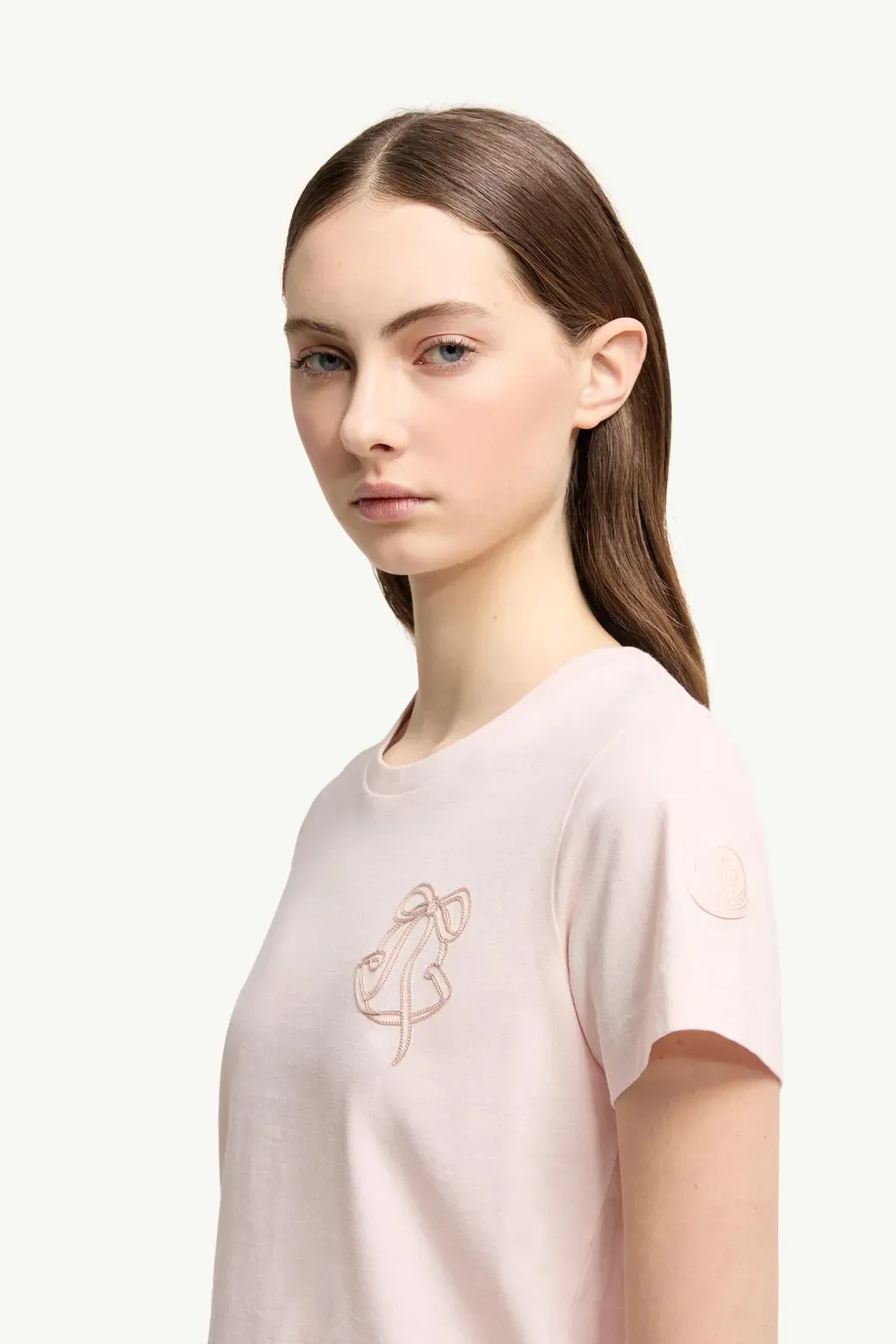 Embroidered Logo Cotton T-Shirt