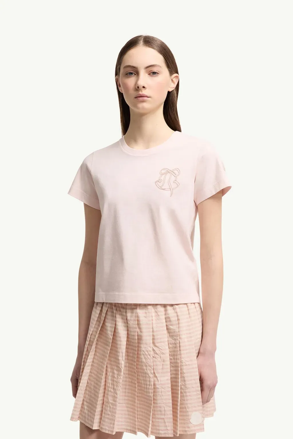 Embroidered Logo Cotton T-Shirt