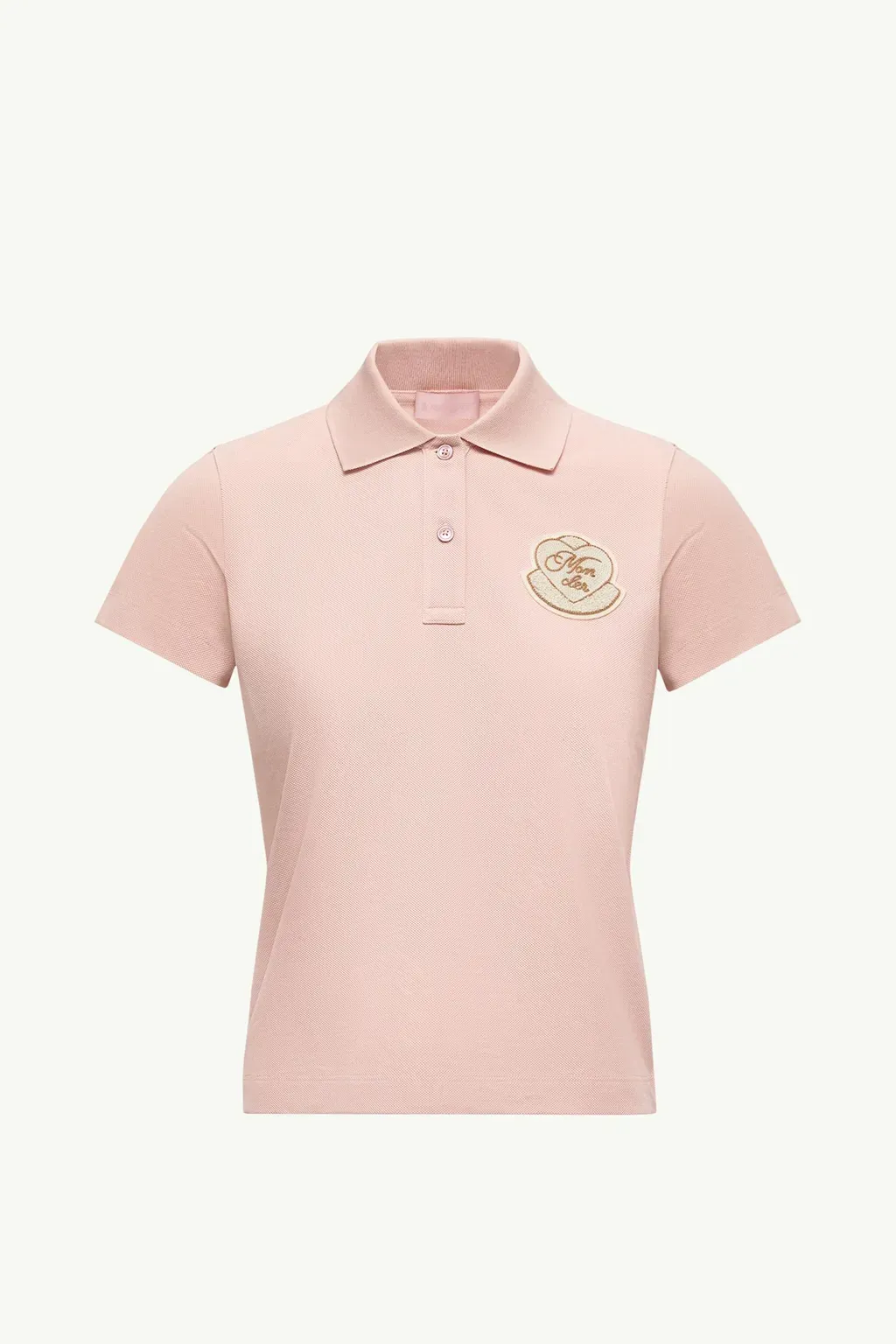 Heart Logo Patch Cotton Piquet Polo Shirt