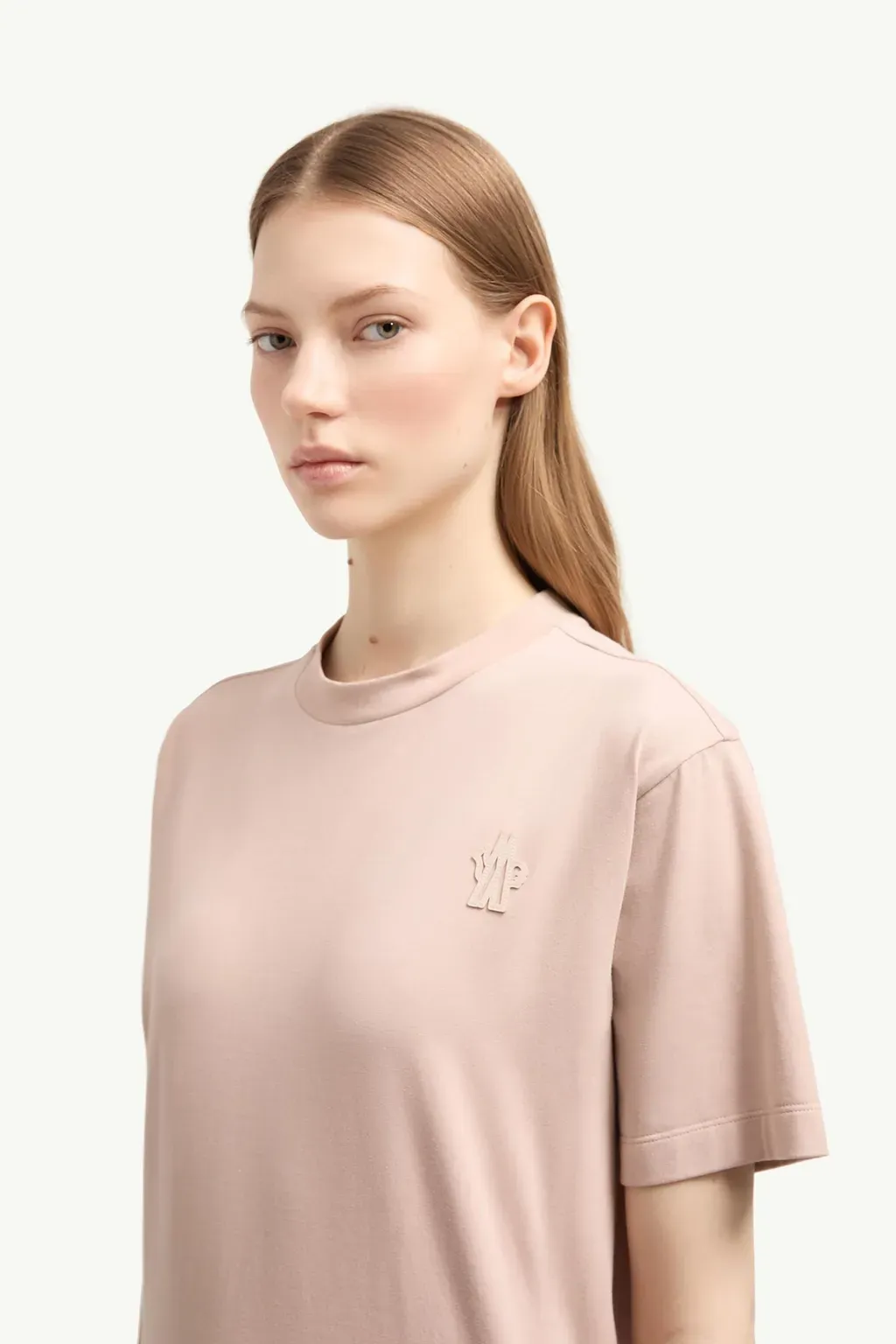 Logo Patch Cotton Blend T-Shirt