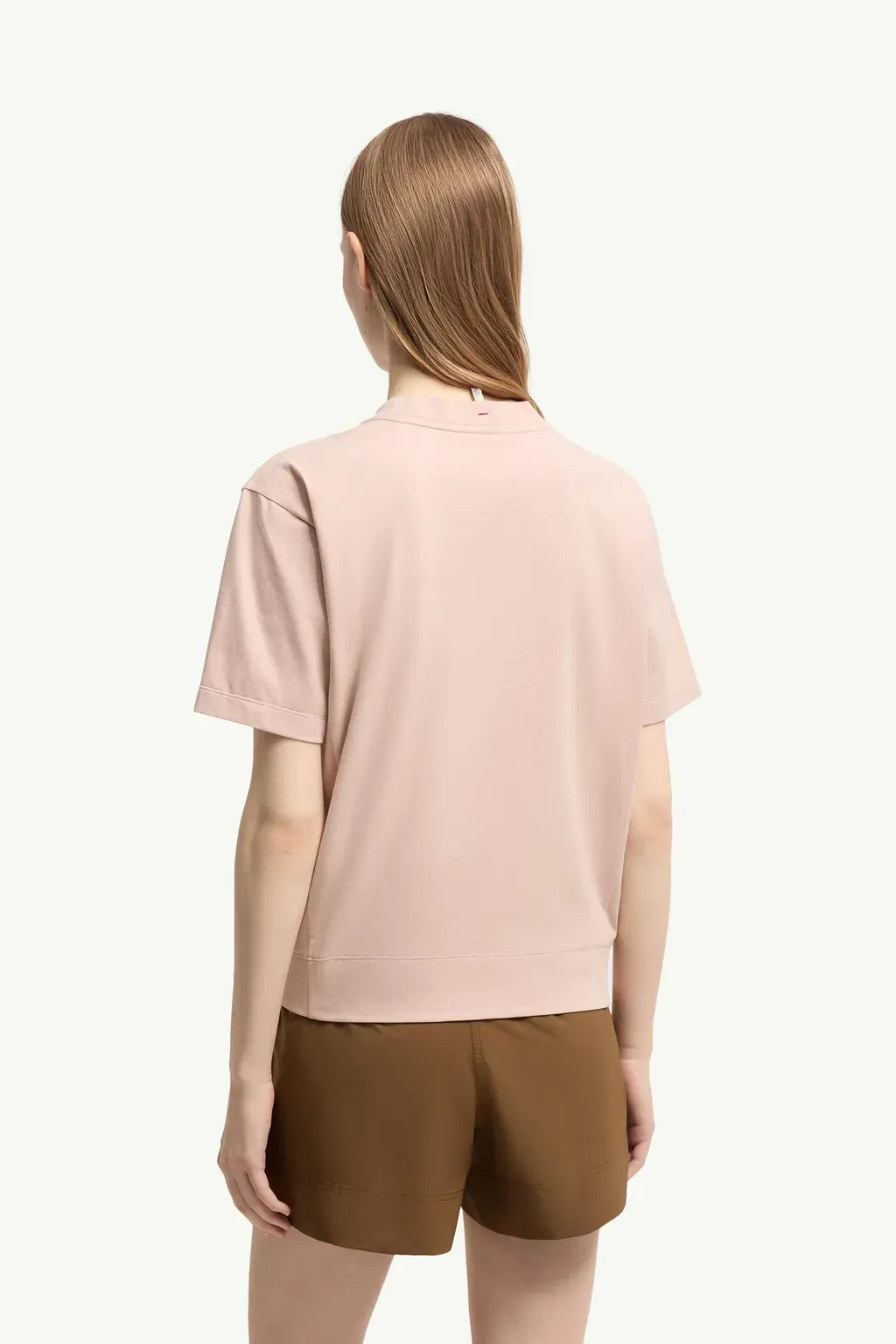 Logo Patch Cotton Blend T-Shirt