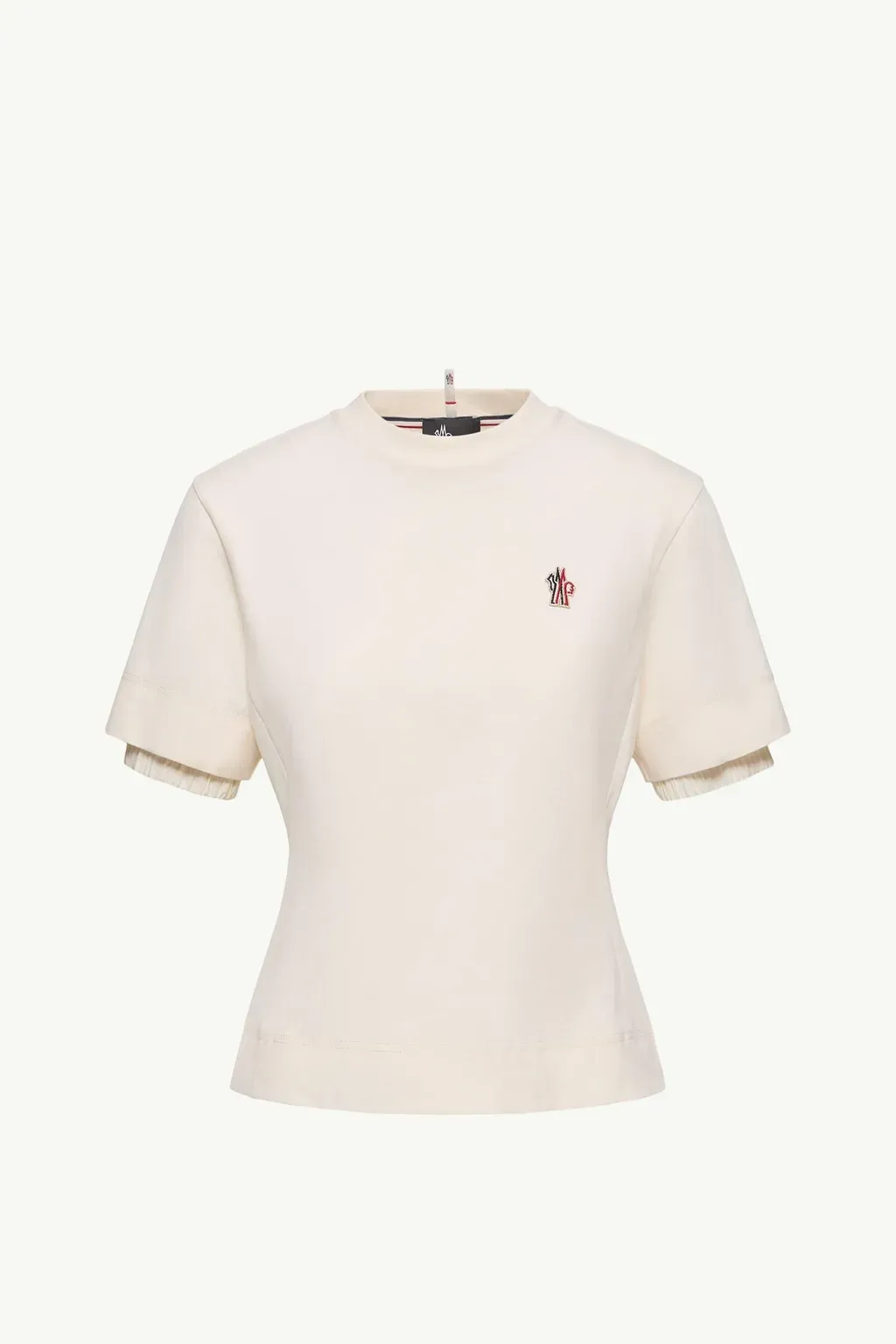 Logo Patch Cotton Blend T-Shirt