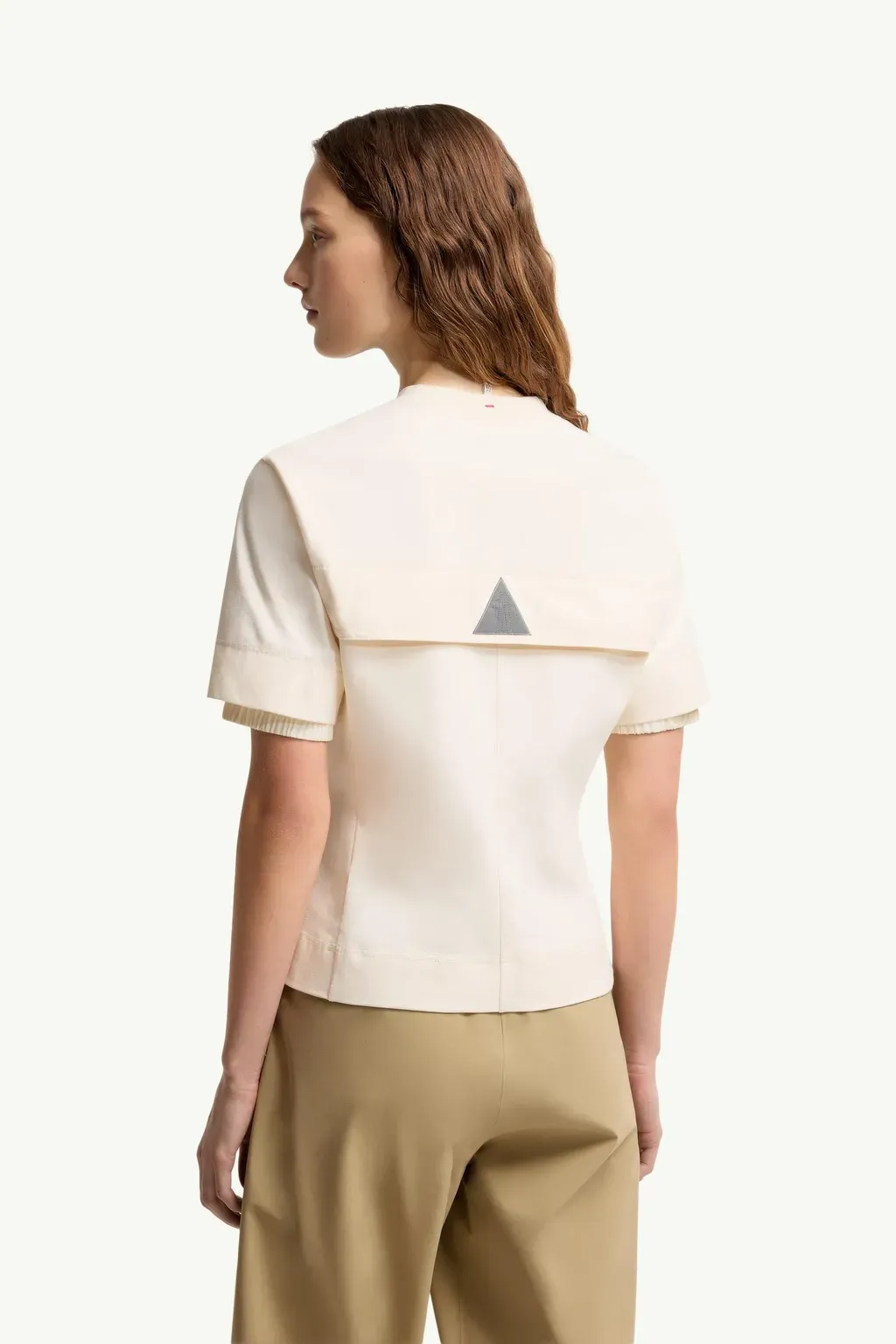 Logo Patch Cotton Blend T-Shirt