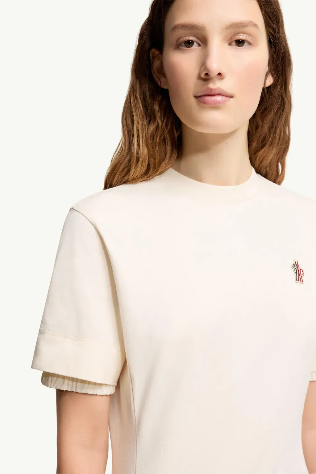 Logo Patch Cotton Blend T-Shirt