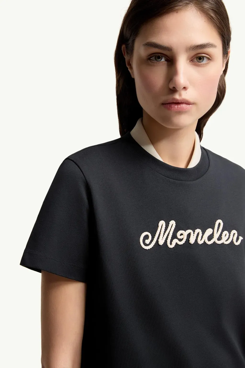 Logo Embroidery Cotton T-Shirt
