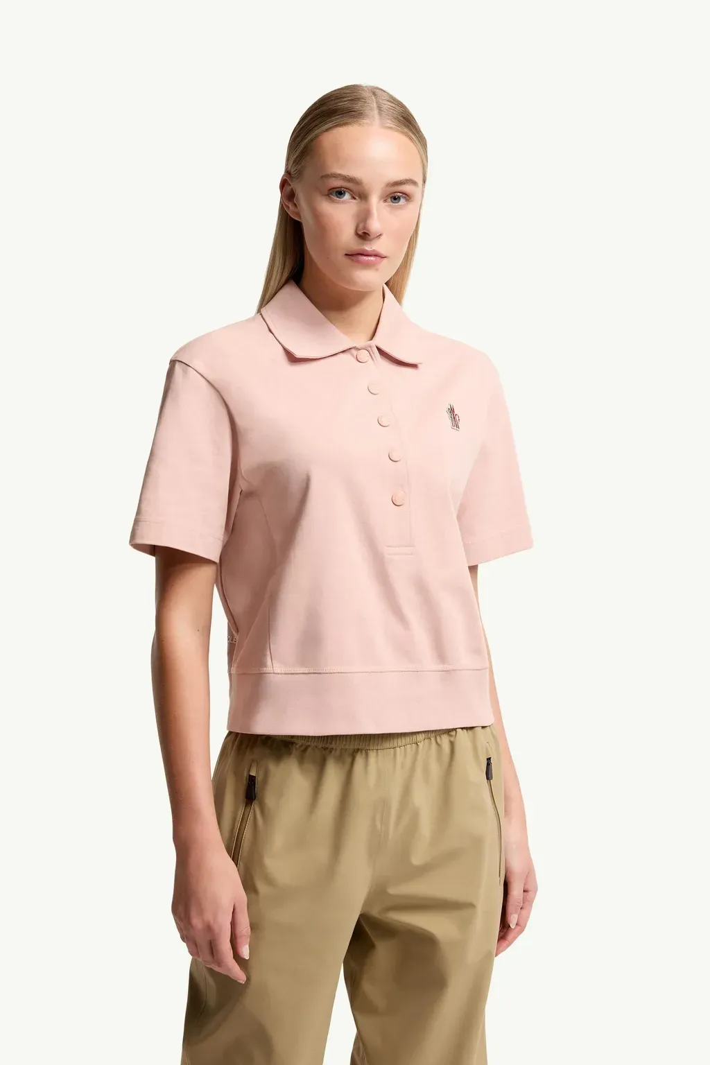 Logo Patch Cotton Polo Shirt