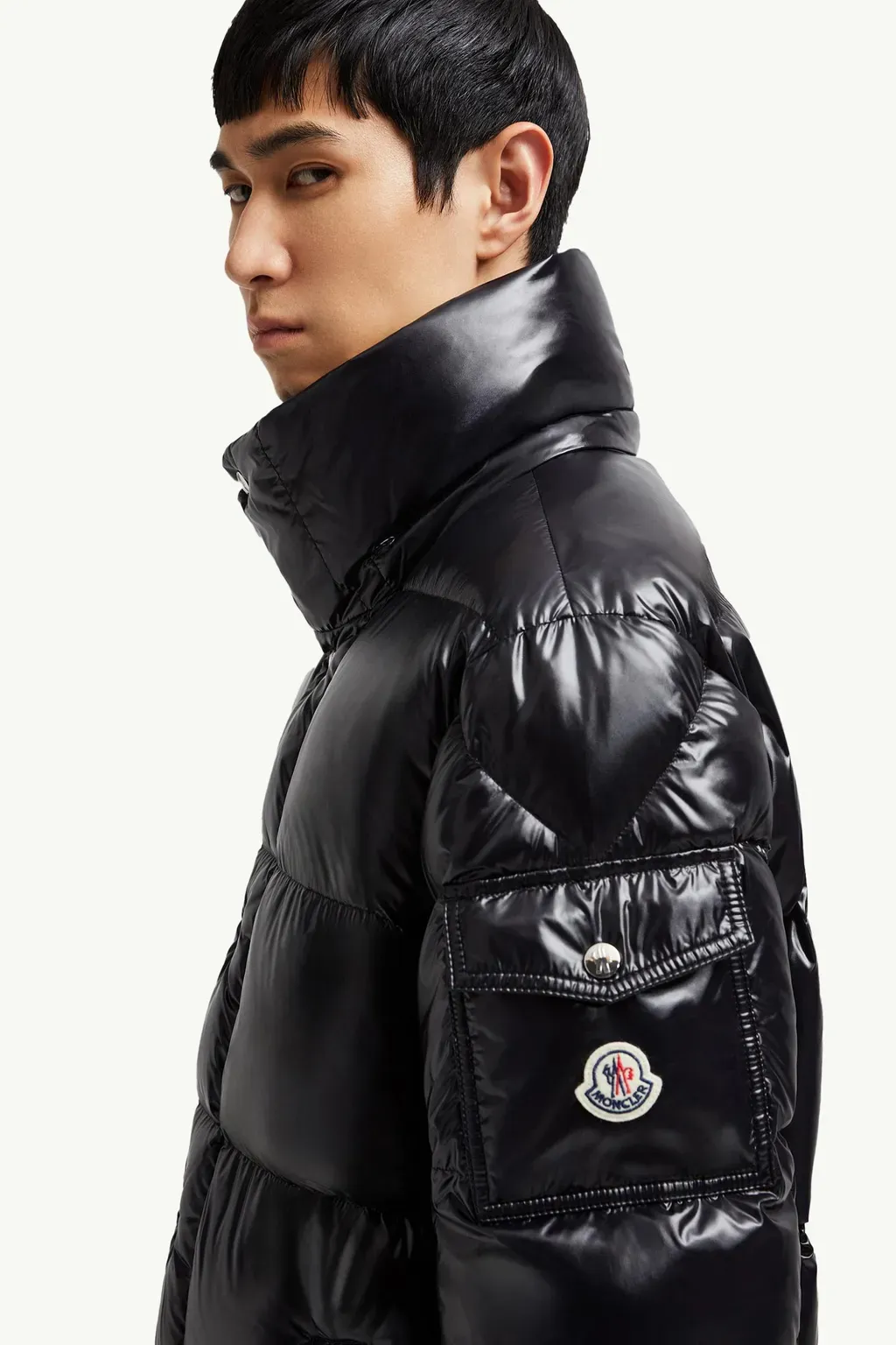 Hanoverian Hooded Square-Quilted Long Down Jacket