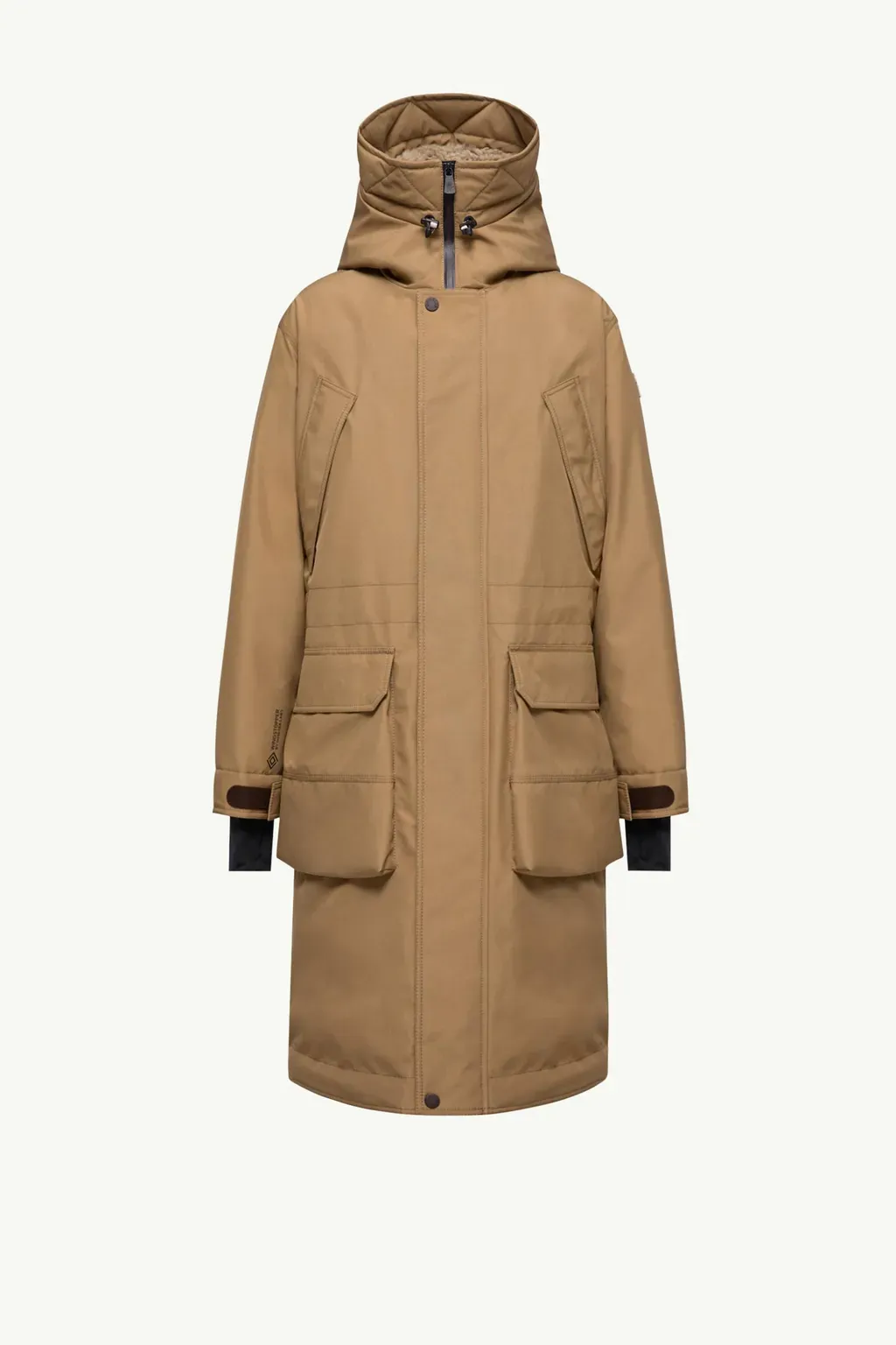 Foux Gore-Tex® Laminate Hooded Long Insulated Ski Jacket