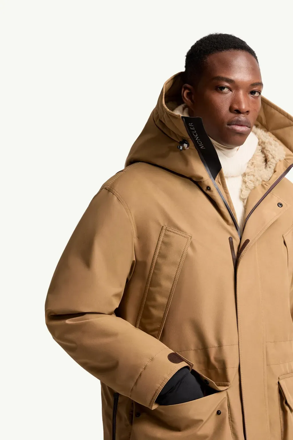 Foux Gore-Tex® Laminate Hooded Long Insulated Ski Jacket