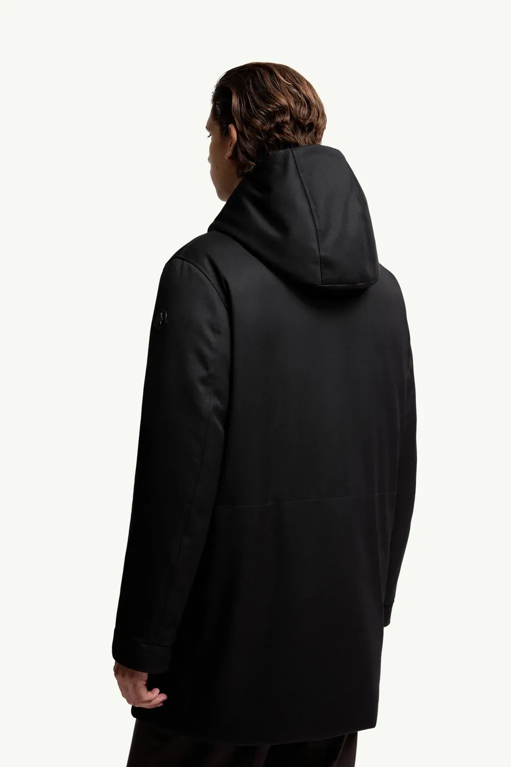 Merri Reversibe Wool Hooded Mid-Length Down Jacket