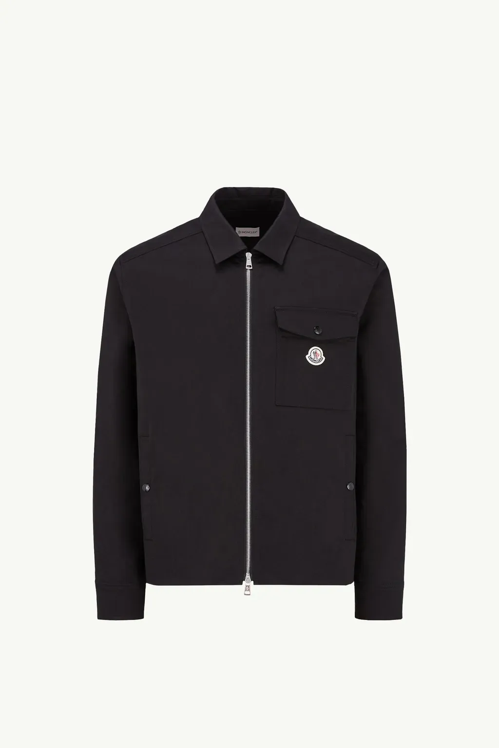 Cotton Blend Gabardine Shirt Jacket