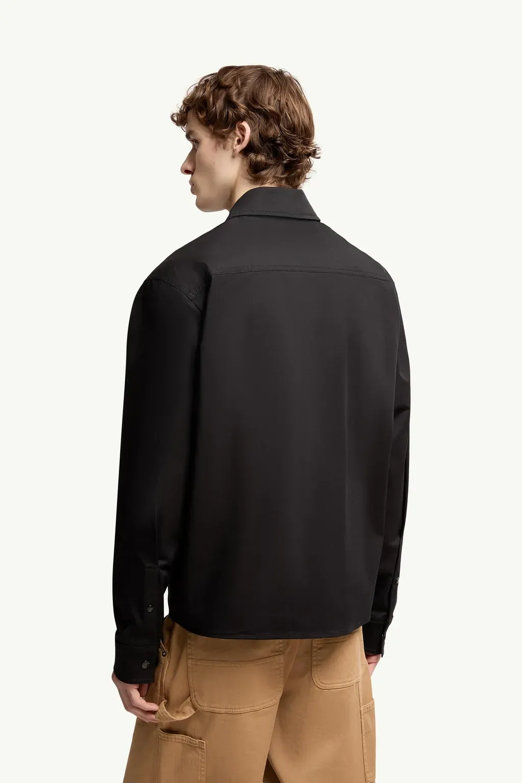 Cotton Blend Gabardine Shirt Jacket