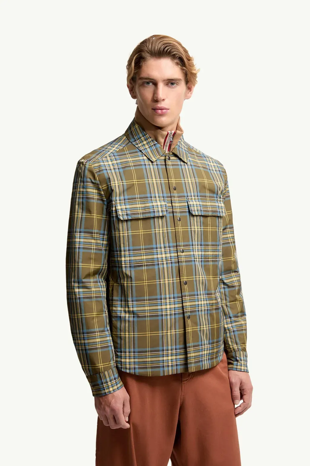 Monogram Checked Shirt Jacket