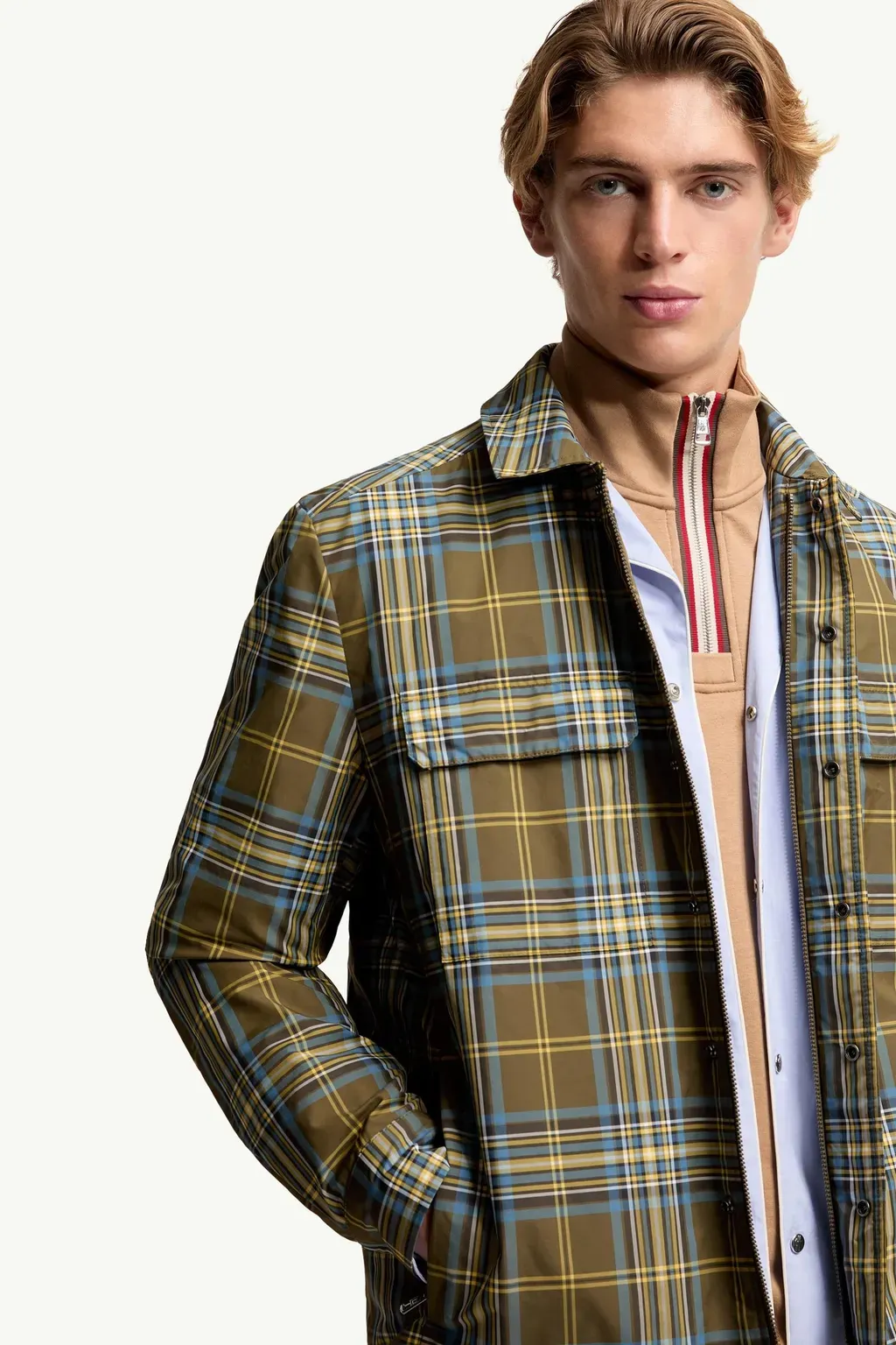 Monogram Checked Shirt Jacket