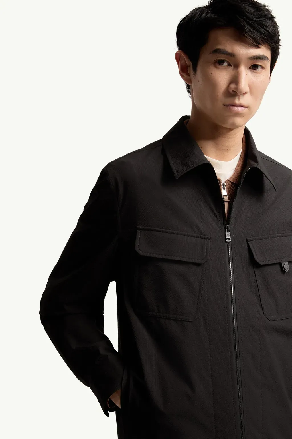 Seersucker Shirt Jacket