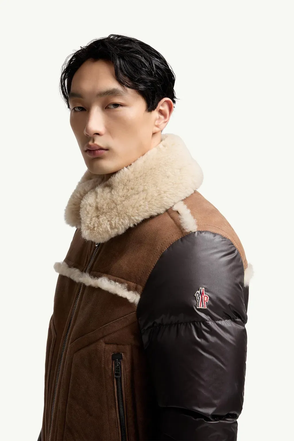 Argens Shearling & Nappa Down Jacket