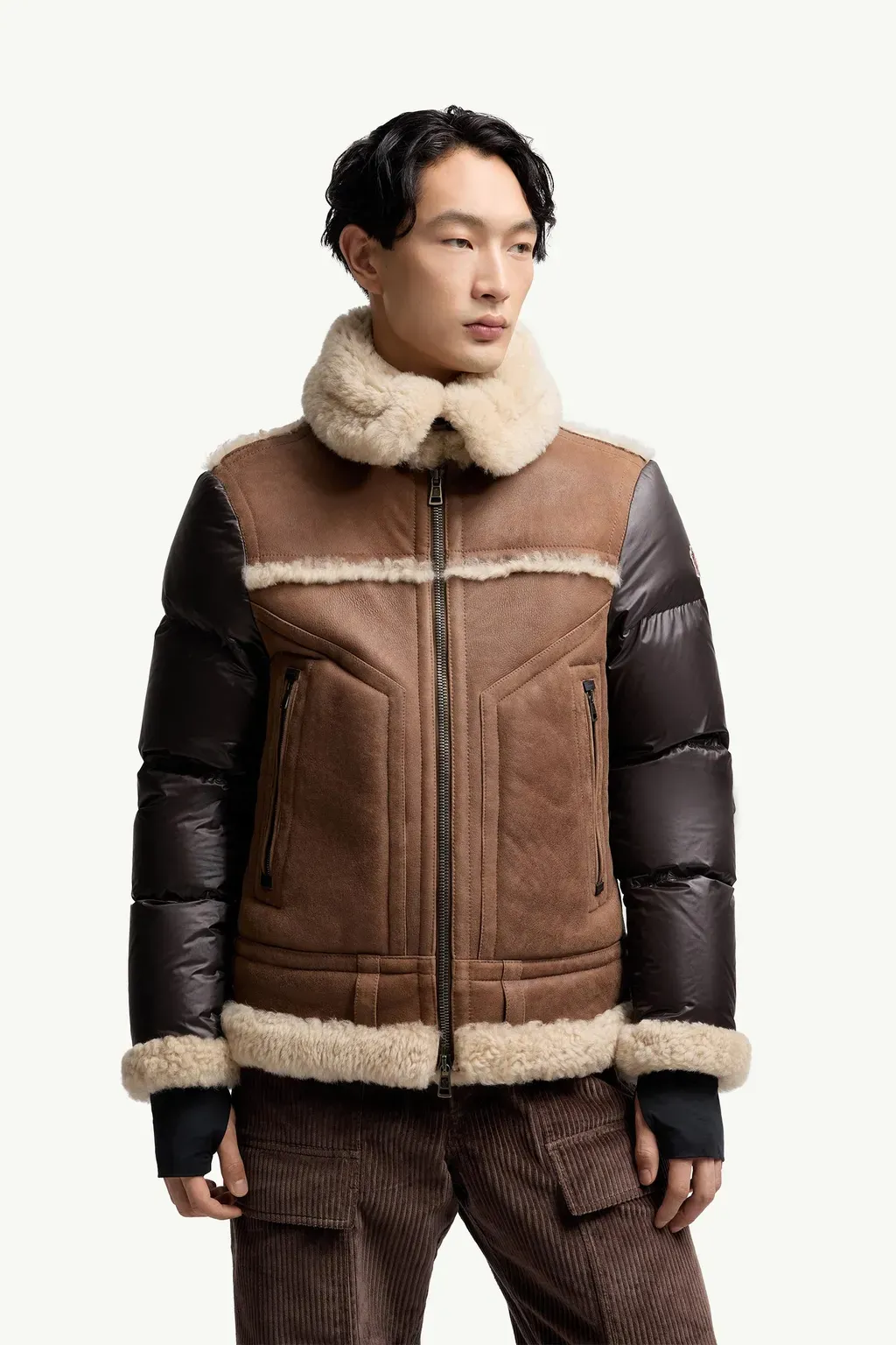 Argens Shearling & Nappa Down Jacket