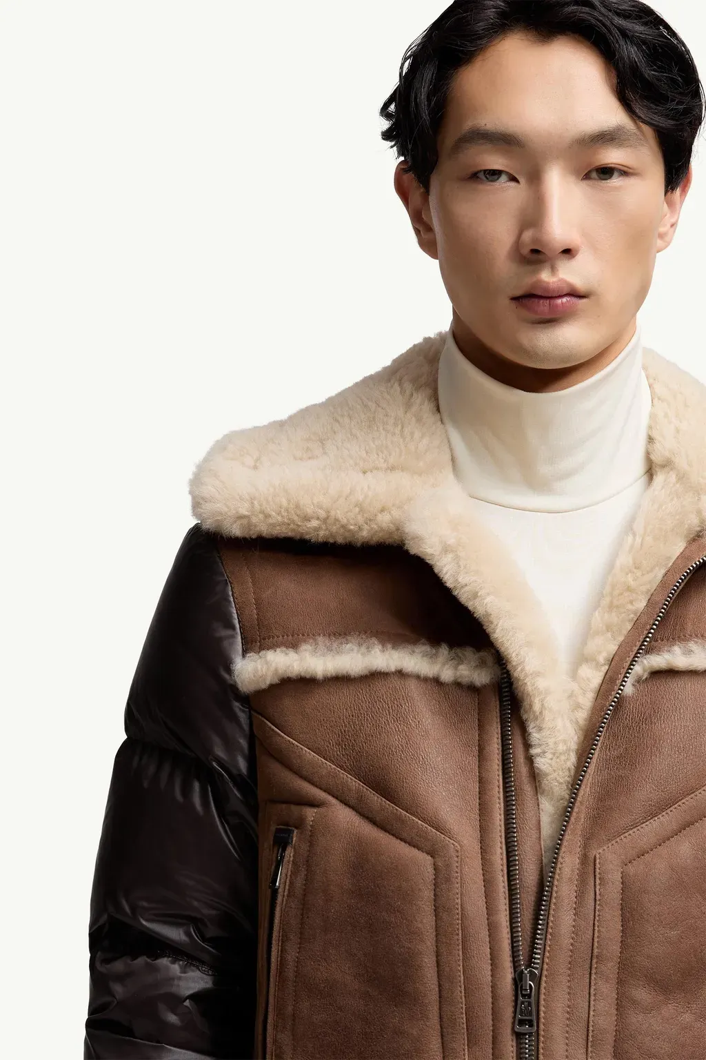 Argens Shearling & Nappa Down Jacket