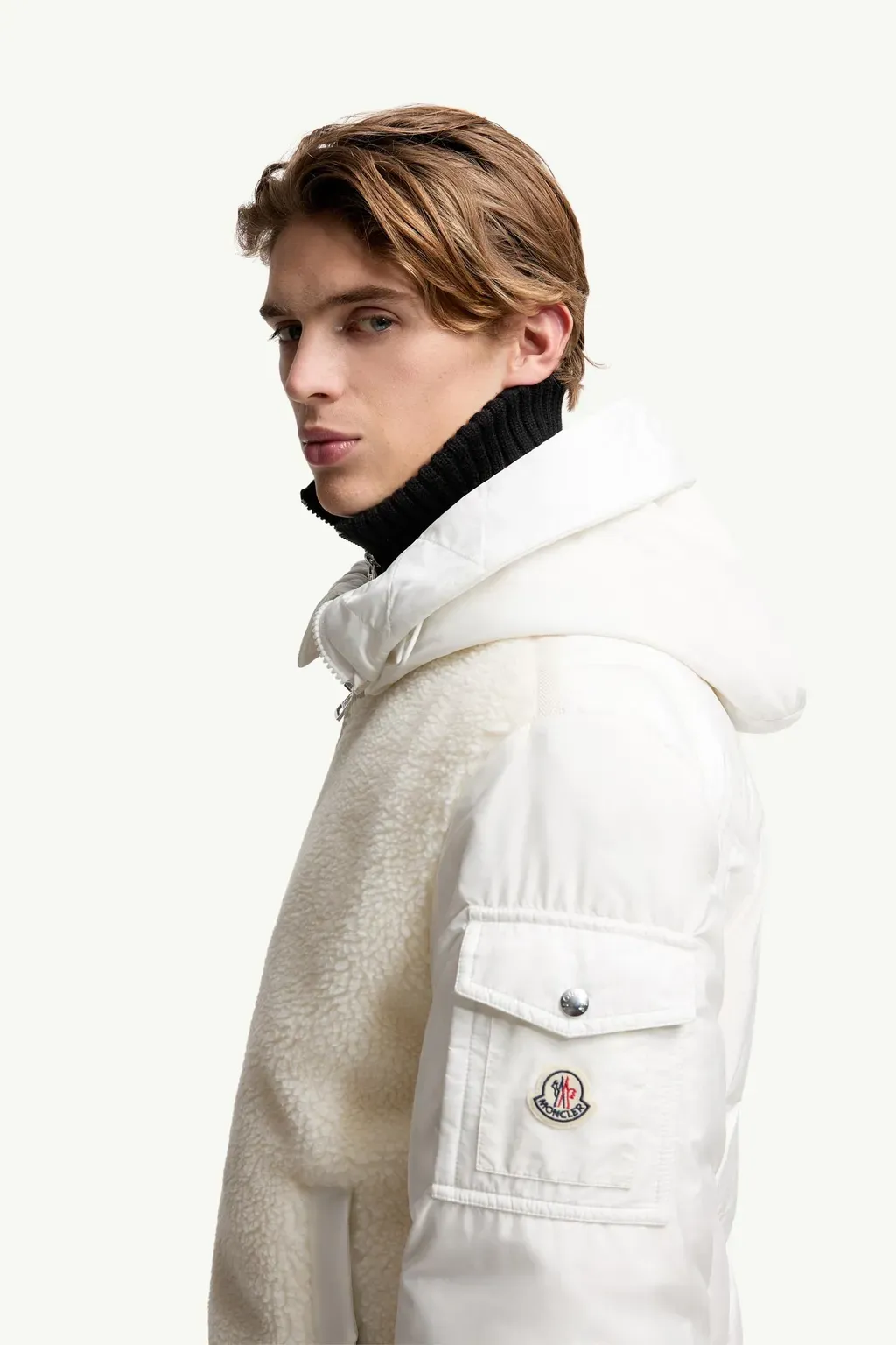 Auvurgne Hooded Teddy Short Down Jacket