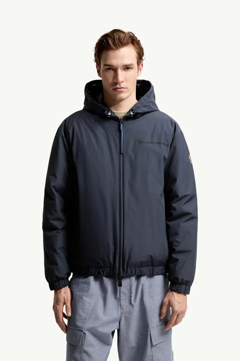 Berguns Reversible Hooded Down Bomber Jacket