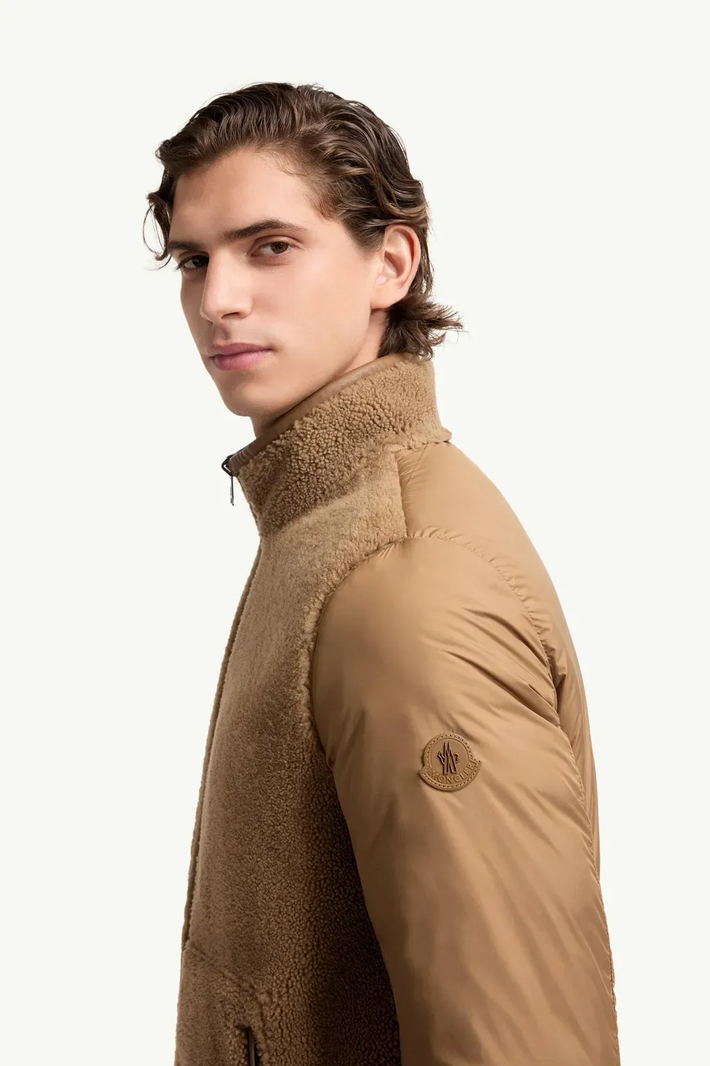 Crachin Reversible Shearling & Nappa Short Down Jacket