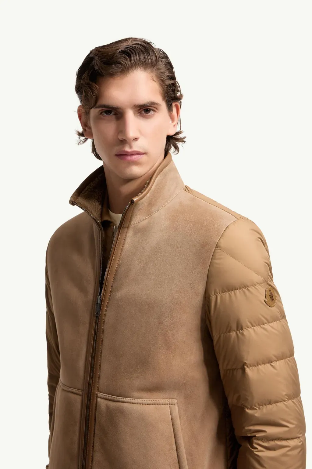 Crachin Reversible Shearling & Nappa Short Down Jacket