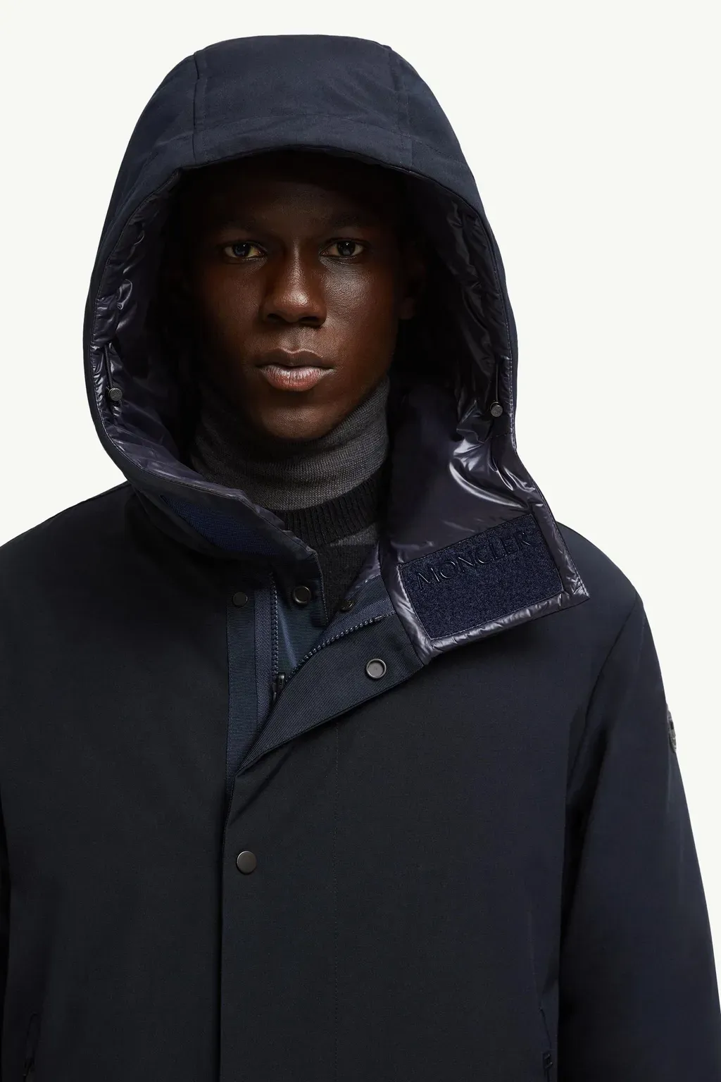 Fowey Reversible Hooded Mid-Length Down Jacket
