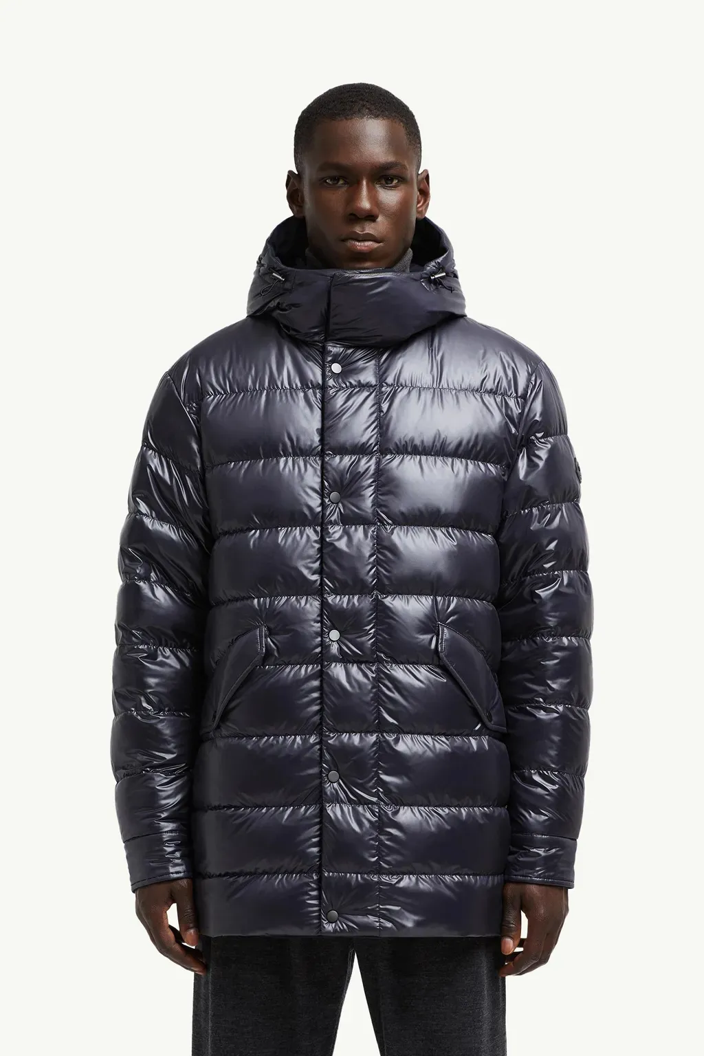 Fowey Reversible Hooded Mid-Length Down Jacket