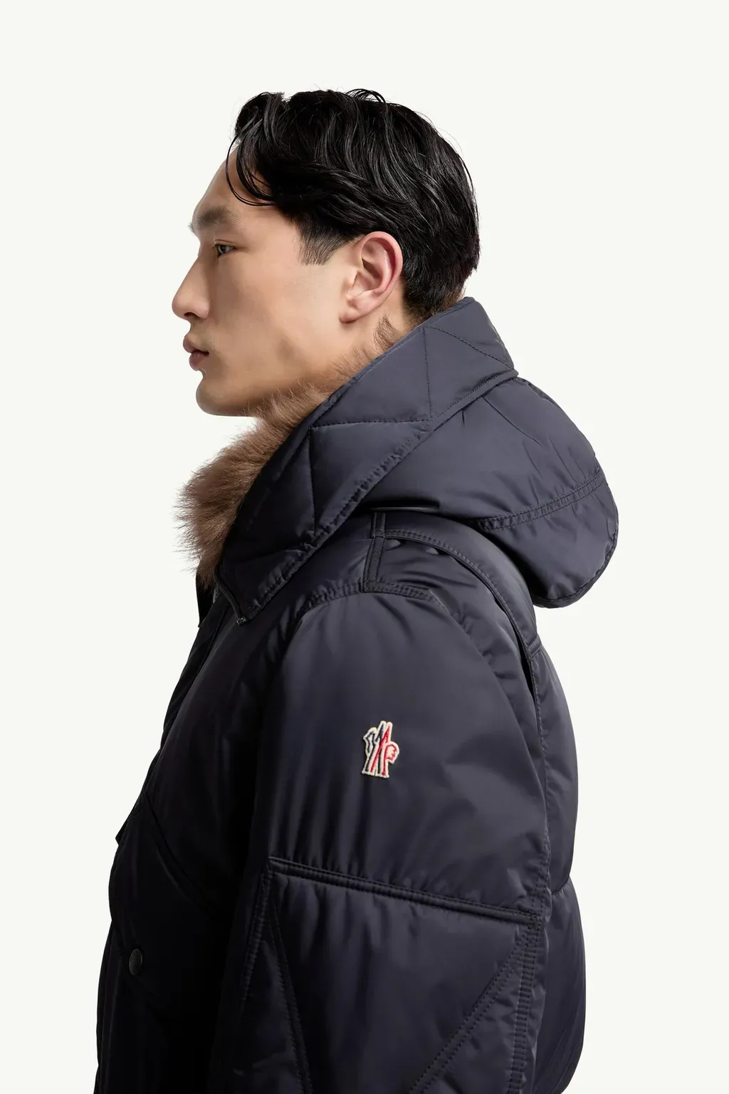 Breche Shearling-Trimmed Hooded Insulated Ski Jacket