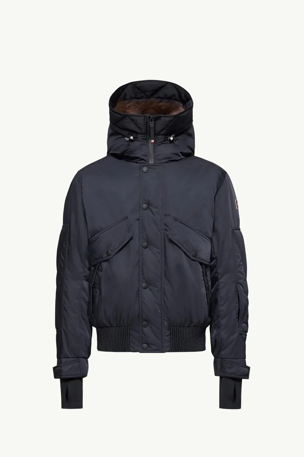 Breche Shearling-Trimmed Hooded Insulated Ski Jacket