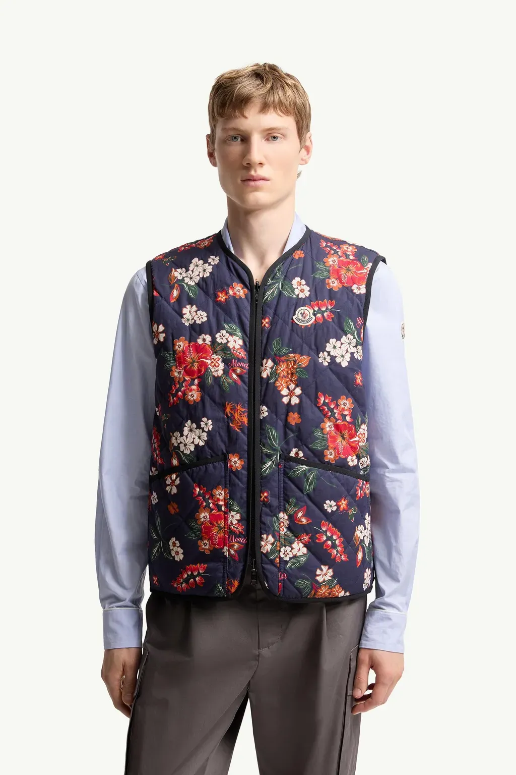 Franqui Reversible Floral Down Gilet