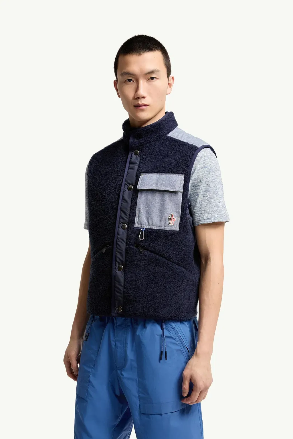 Teddy & Chambray Gilet