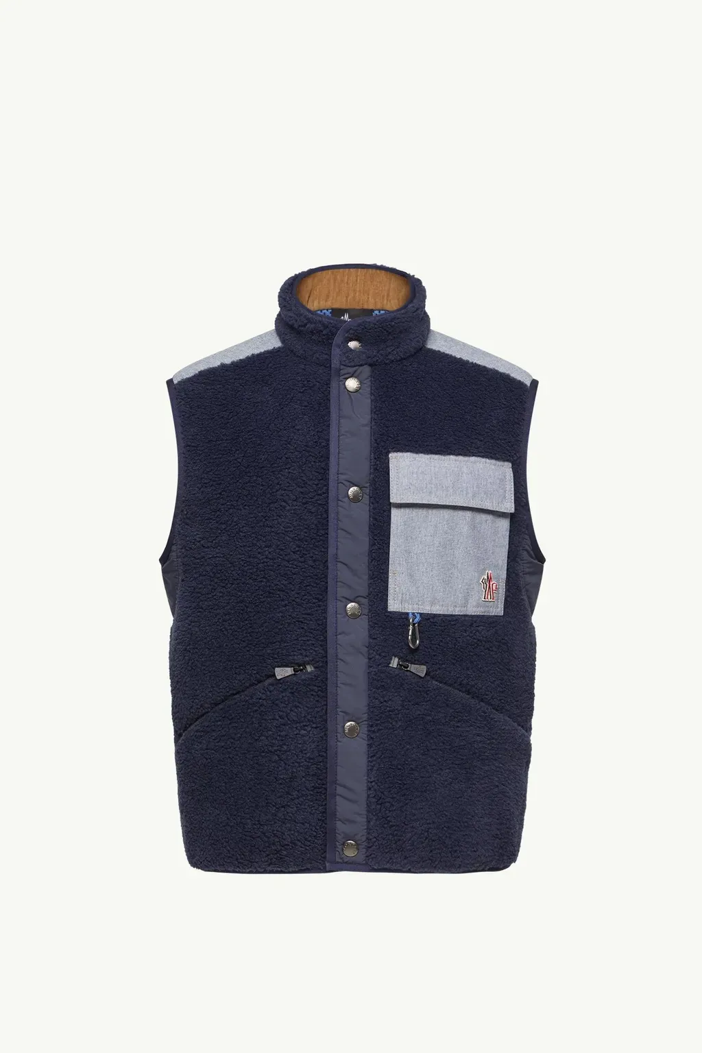 Teddy & Chambray Gilet