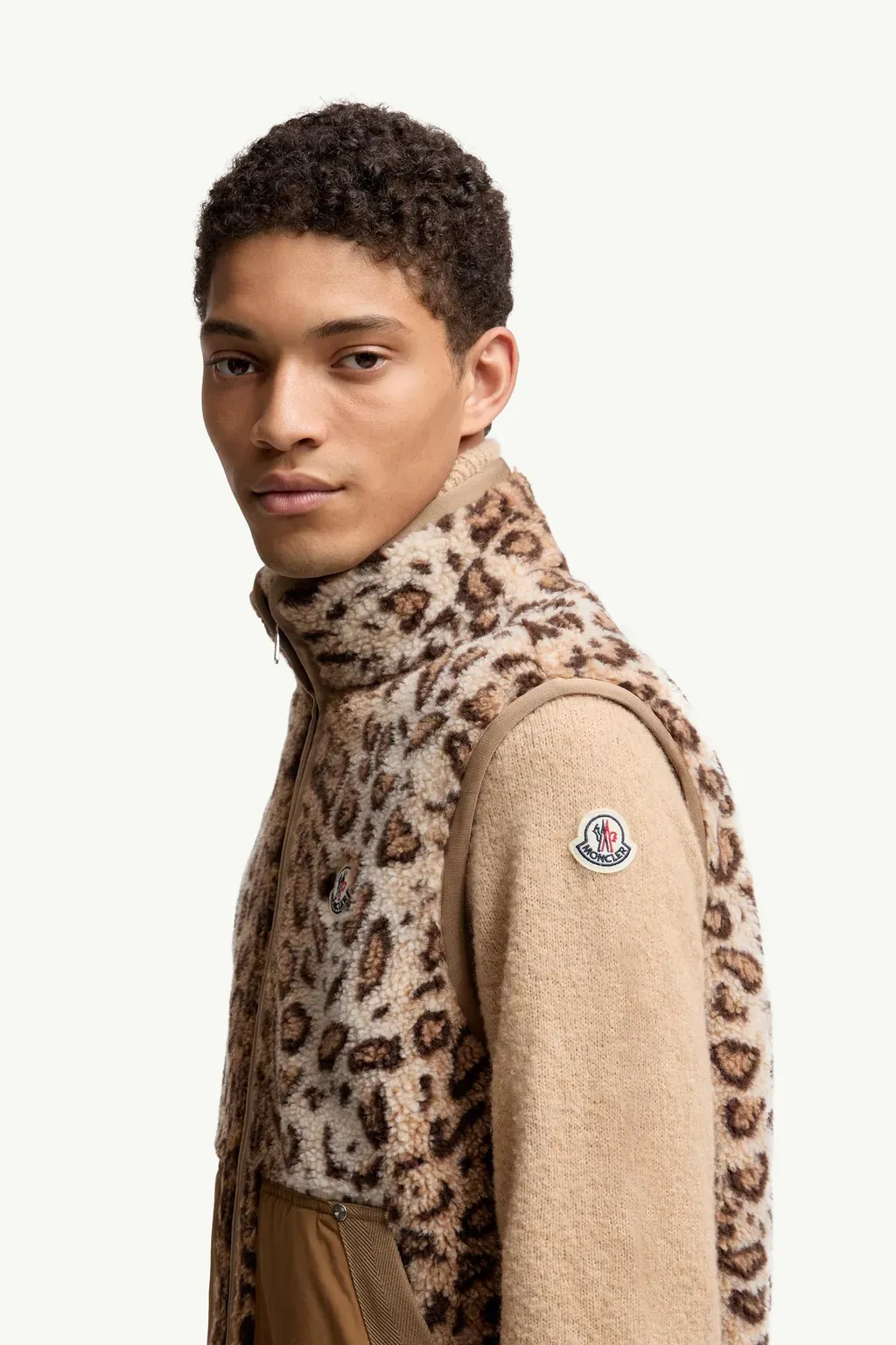 Wool Blend Teddy Zip-Up Gilet