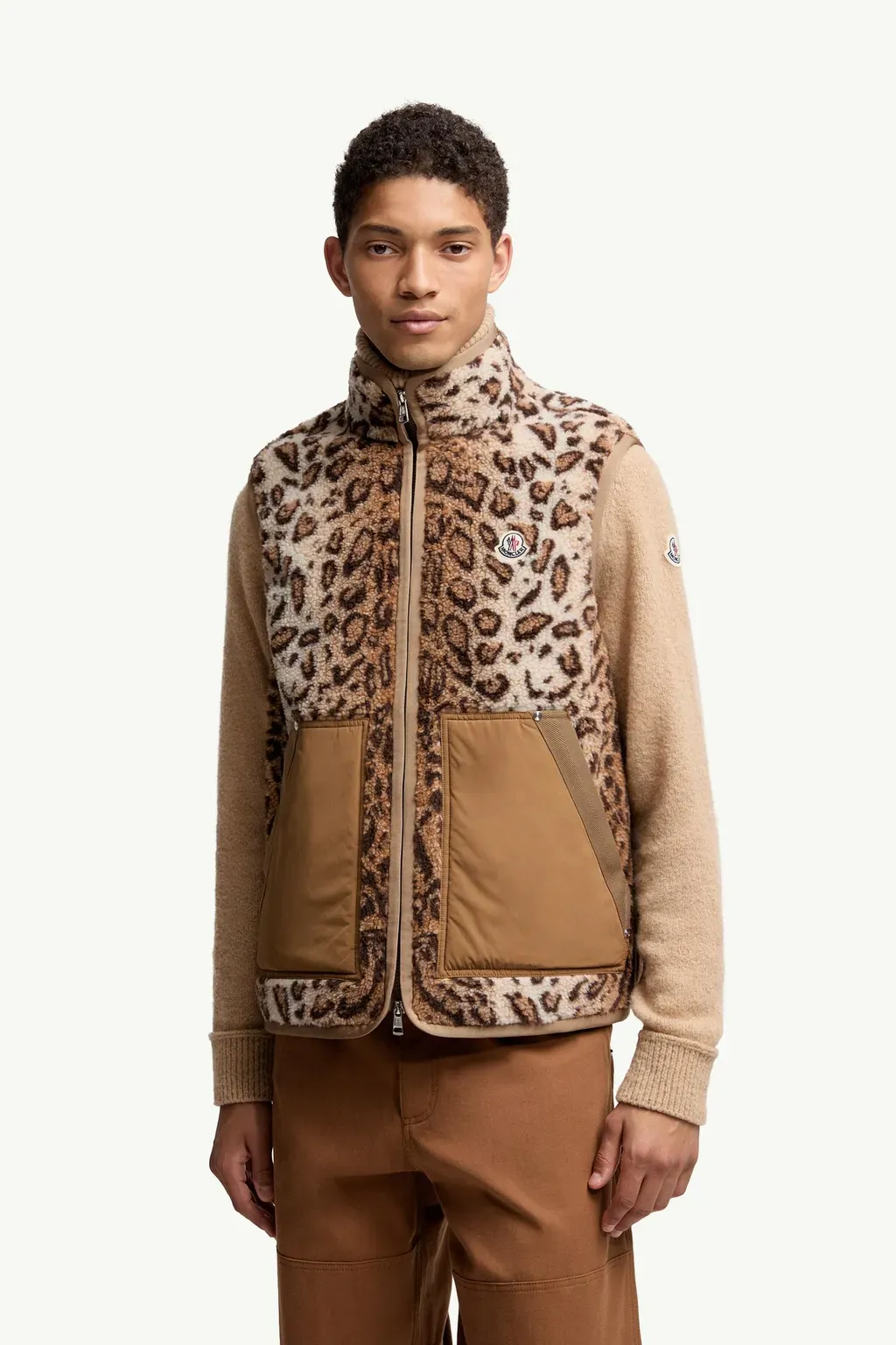 Wool Blend Teddy Zip-Up Gilet