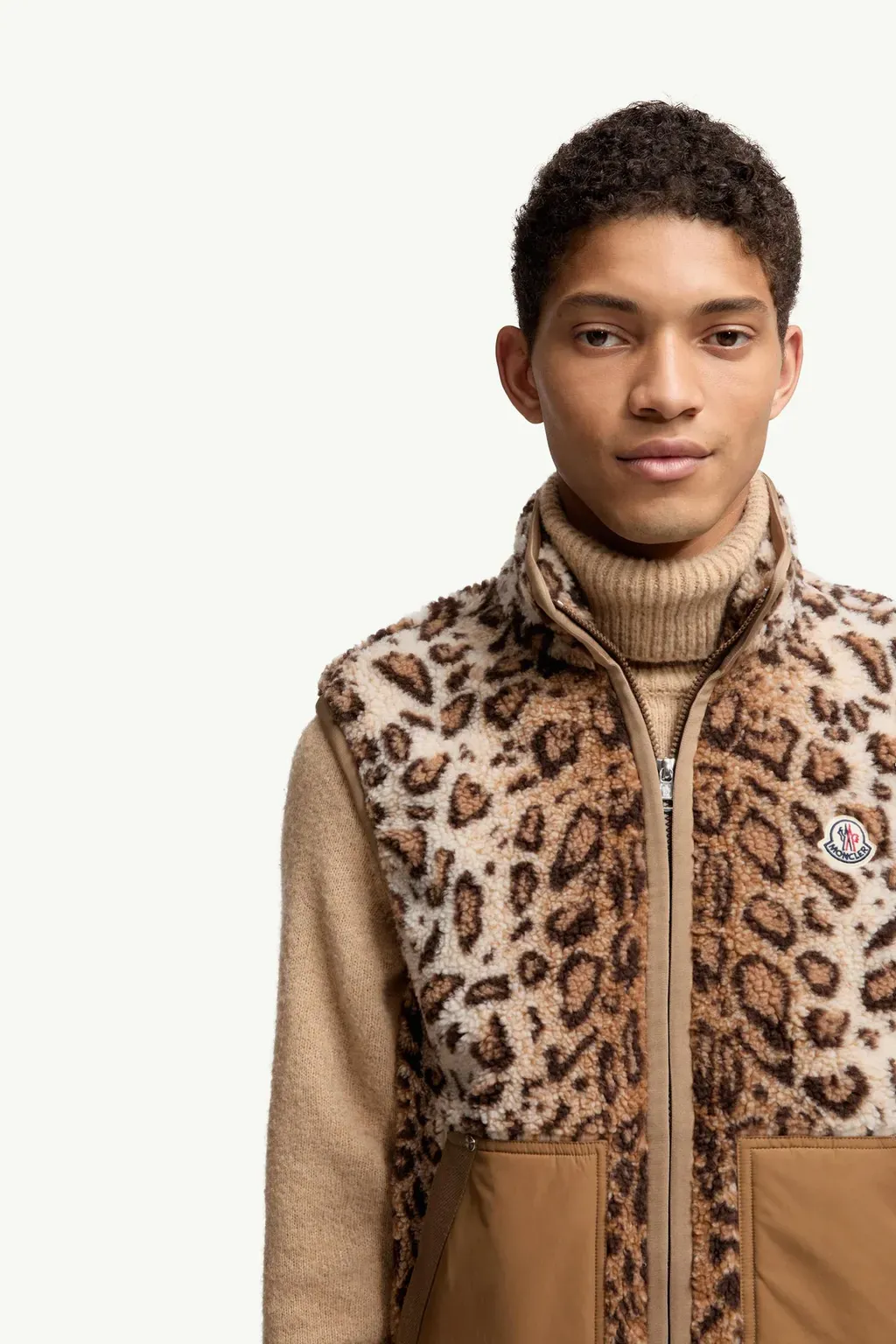 Wool Blend Teddy Zip-Up Gilet