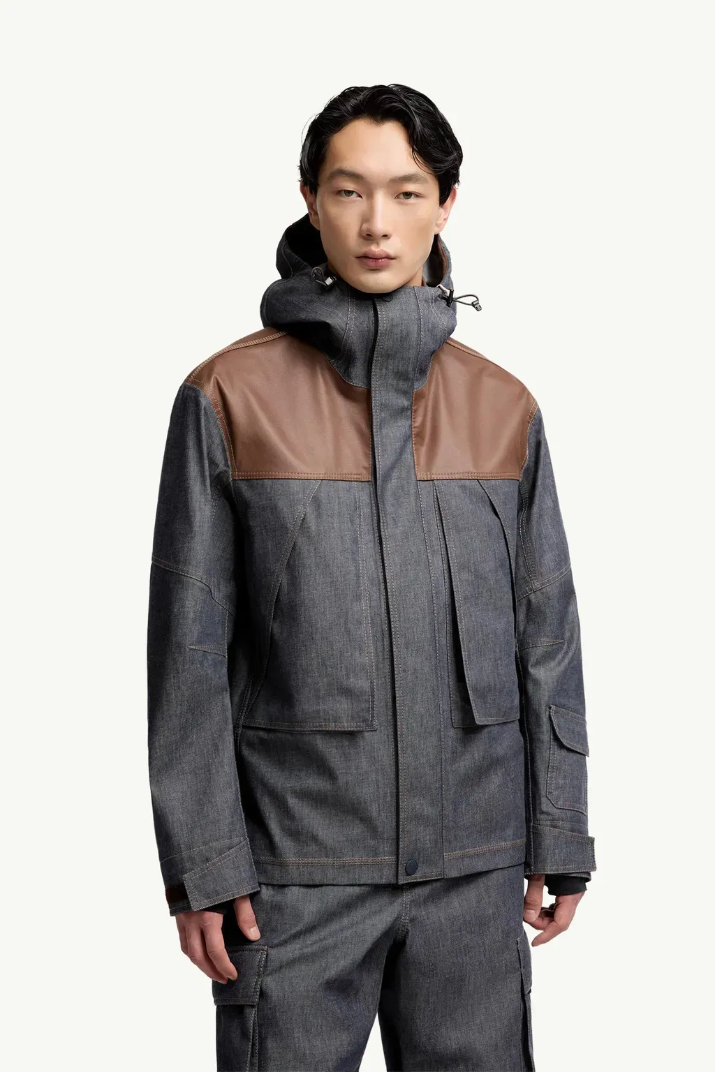 Langtang Hooded Denim Ski Jacket