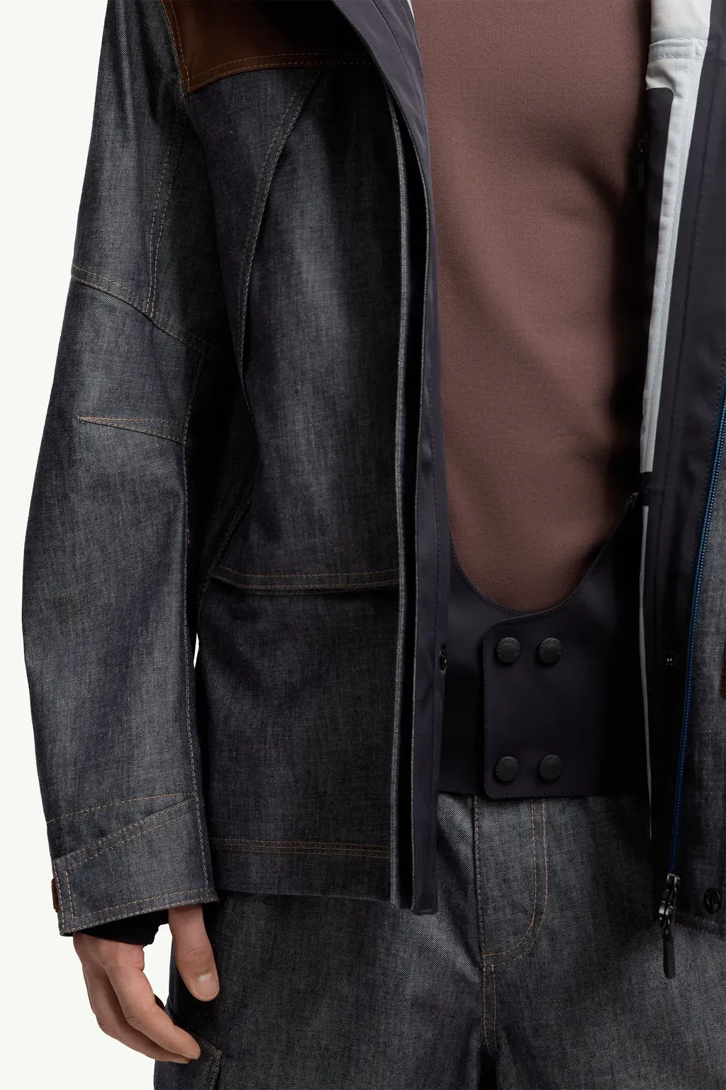 Langtang Hooded Denim Ski Jacket