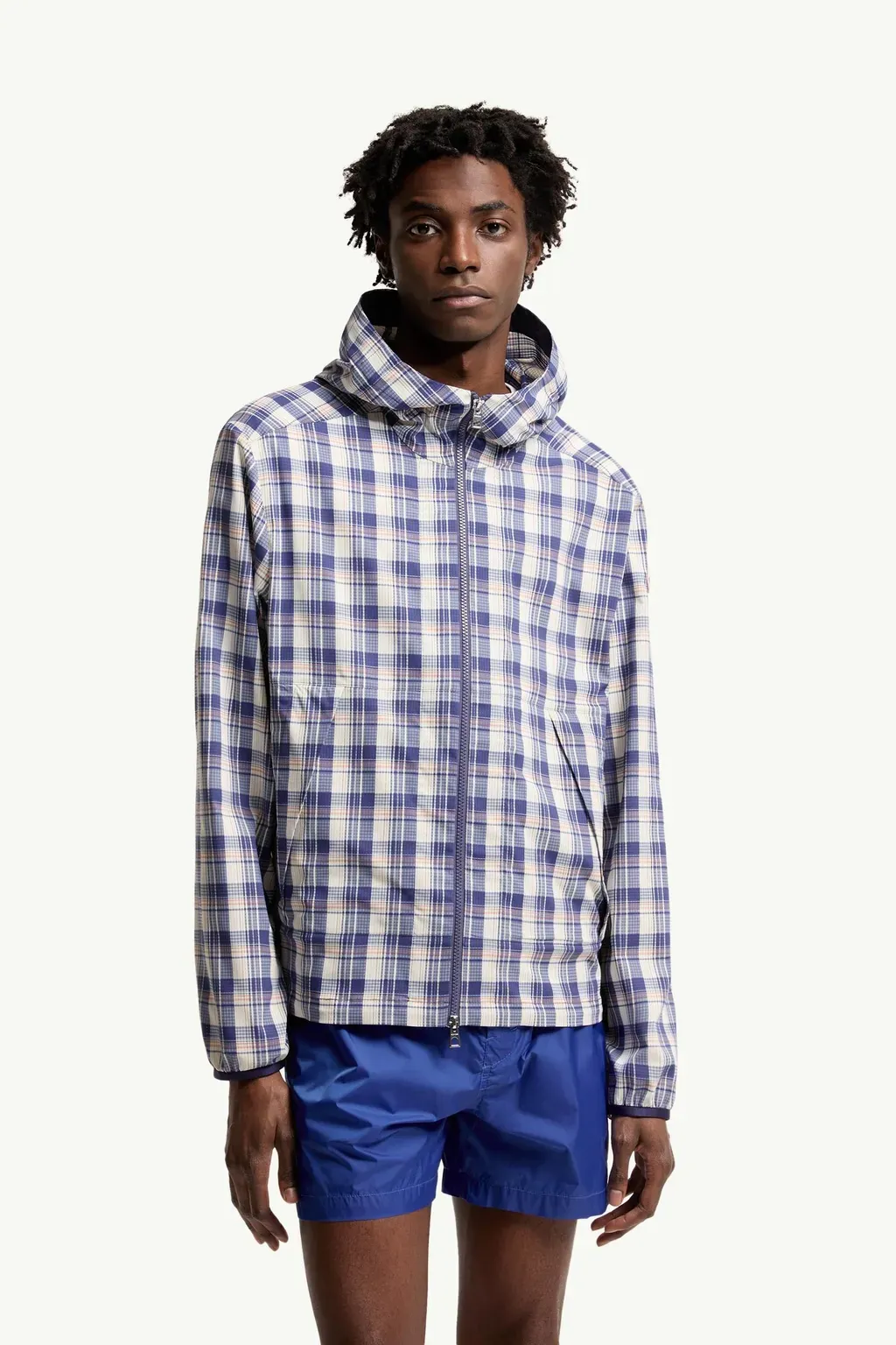 Natisone Check Hooded Jacket