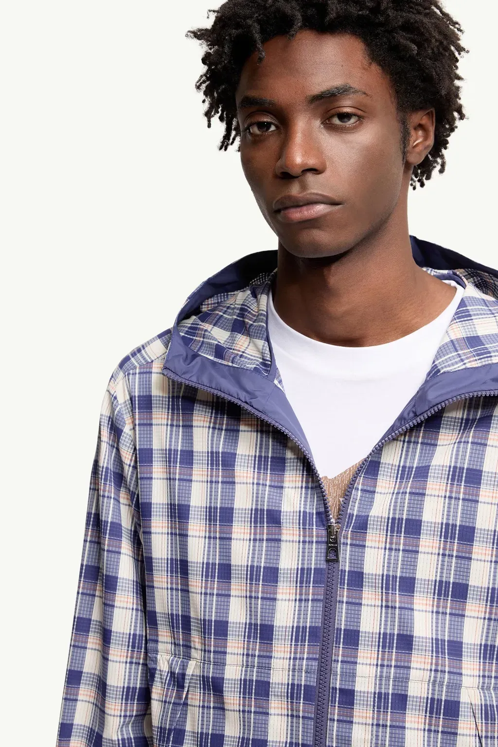 Natisone Check Hooded Jacket