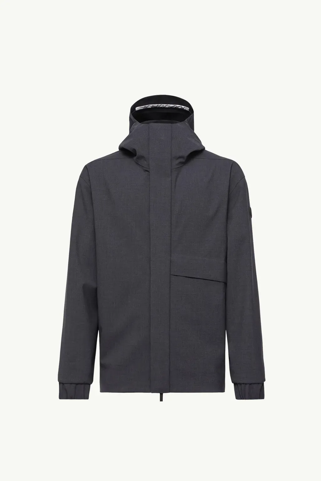 Sillon Hooded Wool Blend Windbreaker