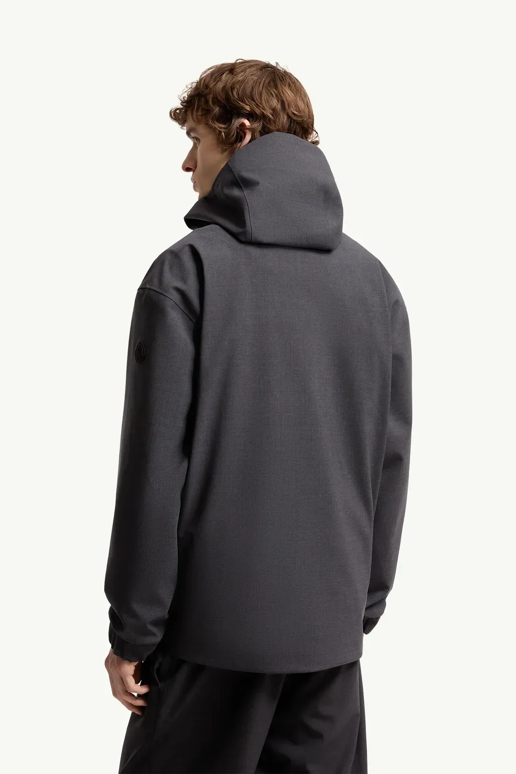 Sillon Hooded Wool Blend Windbreaker