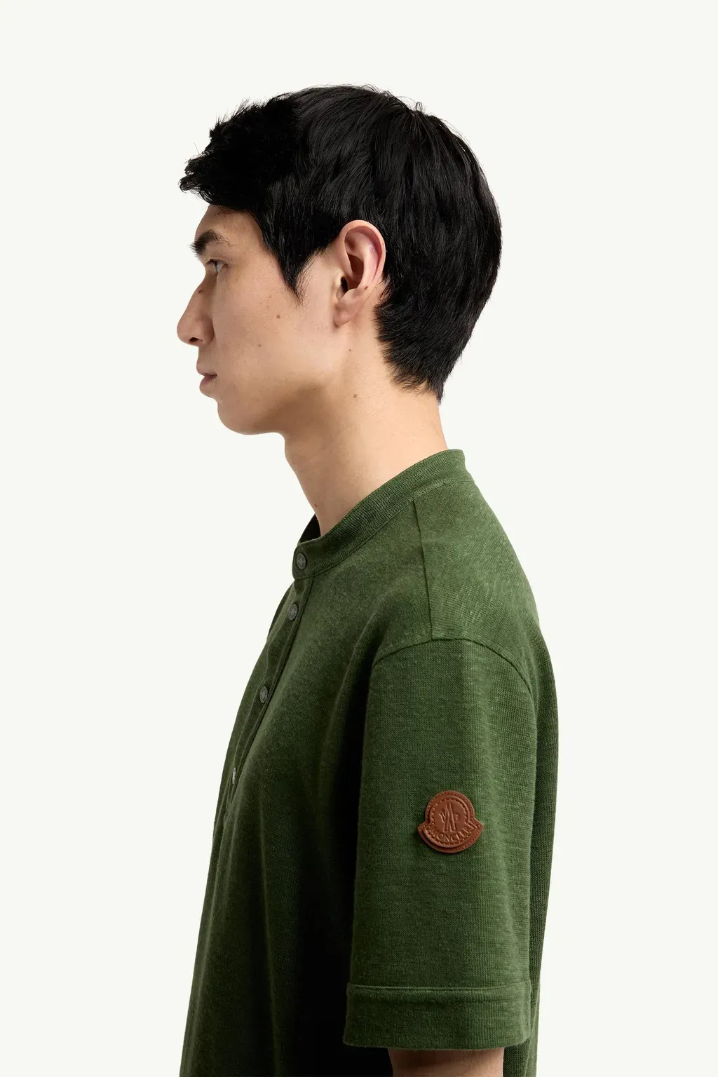 Cotton & Linen Blend Polo Shirt