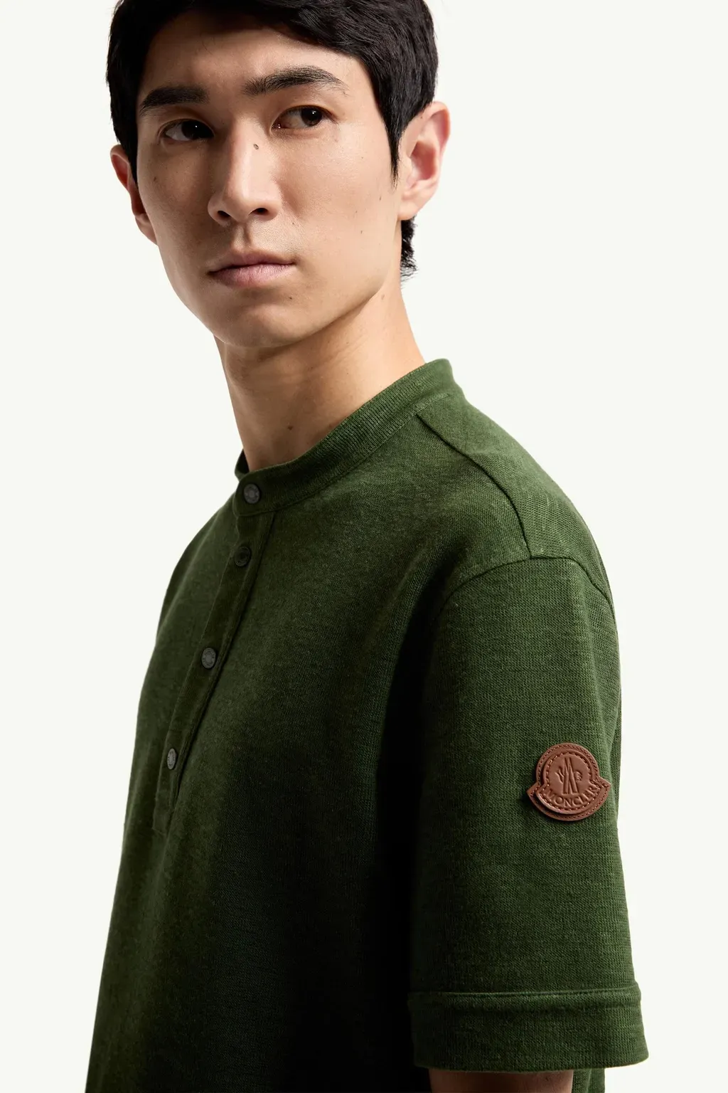 Cotton & Linen Blend Polo Shirt