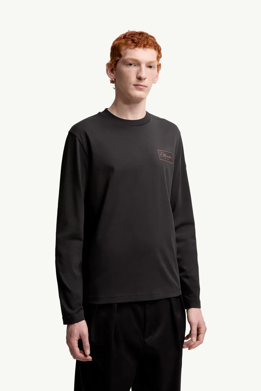 Cartoon Logos Long Sleeve Cotton T-Shirt