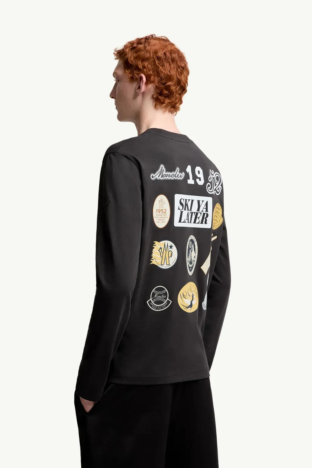 Cartoon Logos Long Sleeve Cotton T-Shirt