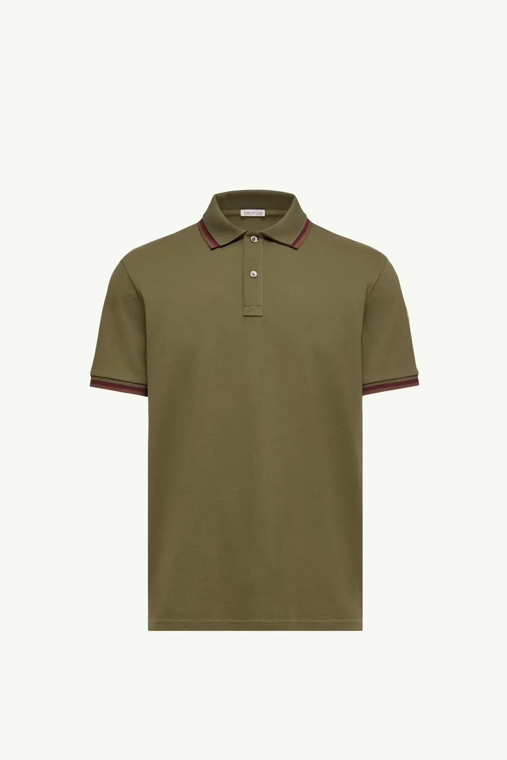 Double Collar Cotton Piquet Polo Shirt