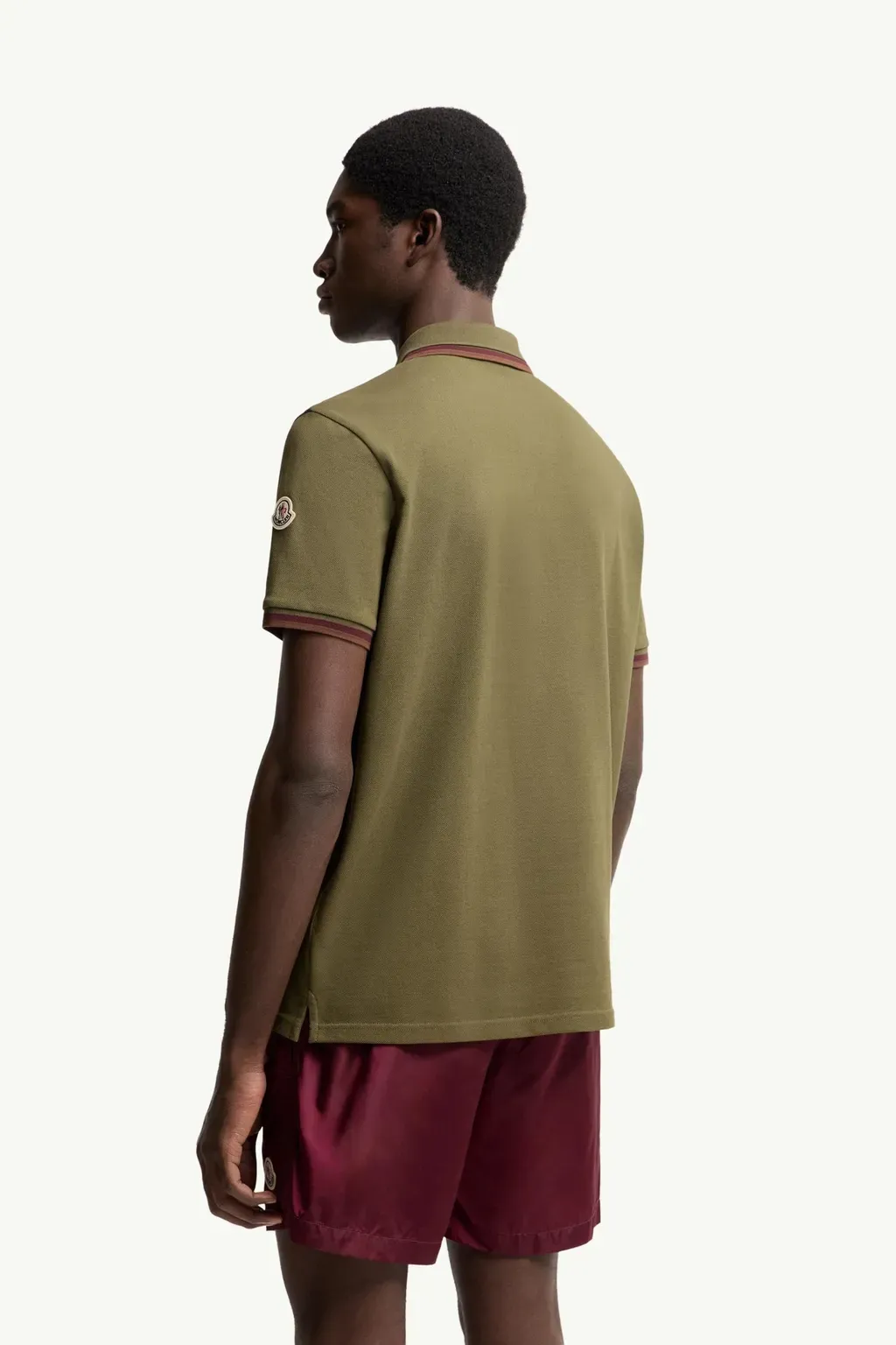 Double Collar Cotton Piquet Polo Shirt